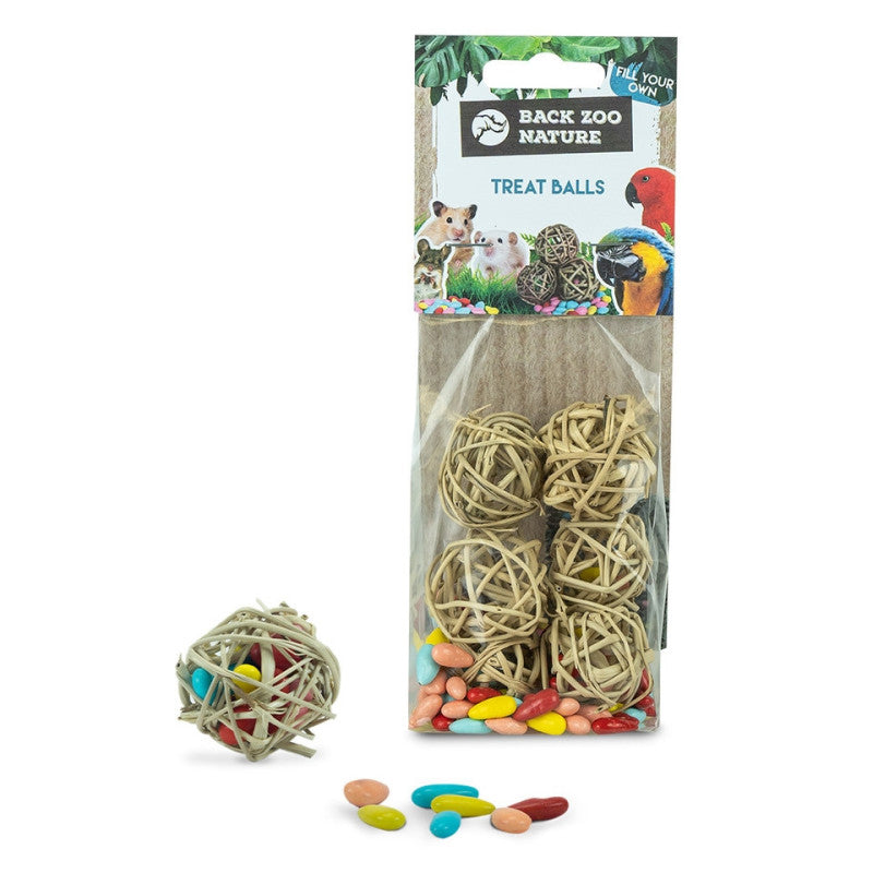 Foerageerspeelgoed 'Treat Balls' Back Zoo Nature 4 cm 6 st