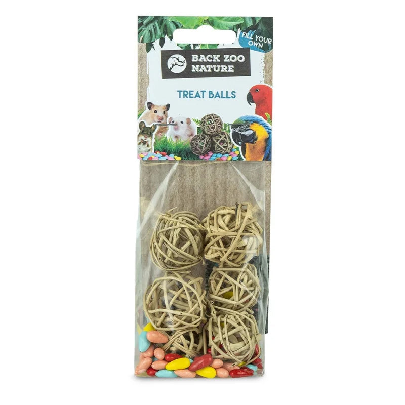 Foerageerspeelgoed 'Treat Balls' Back Zoo Nature 4 cm 6 st 0 - Verpakking