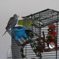 Grasparkieten Timmy en Tommy aan het badderen