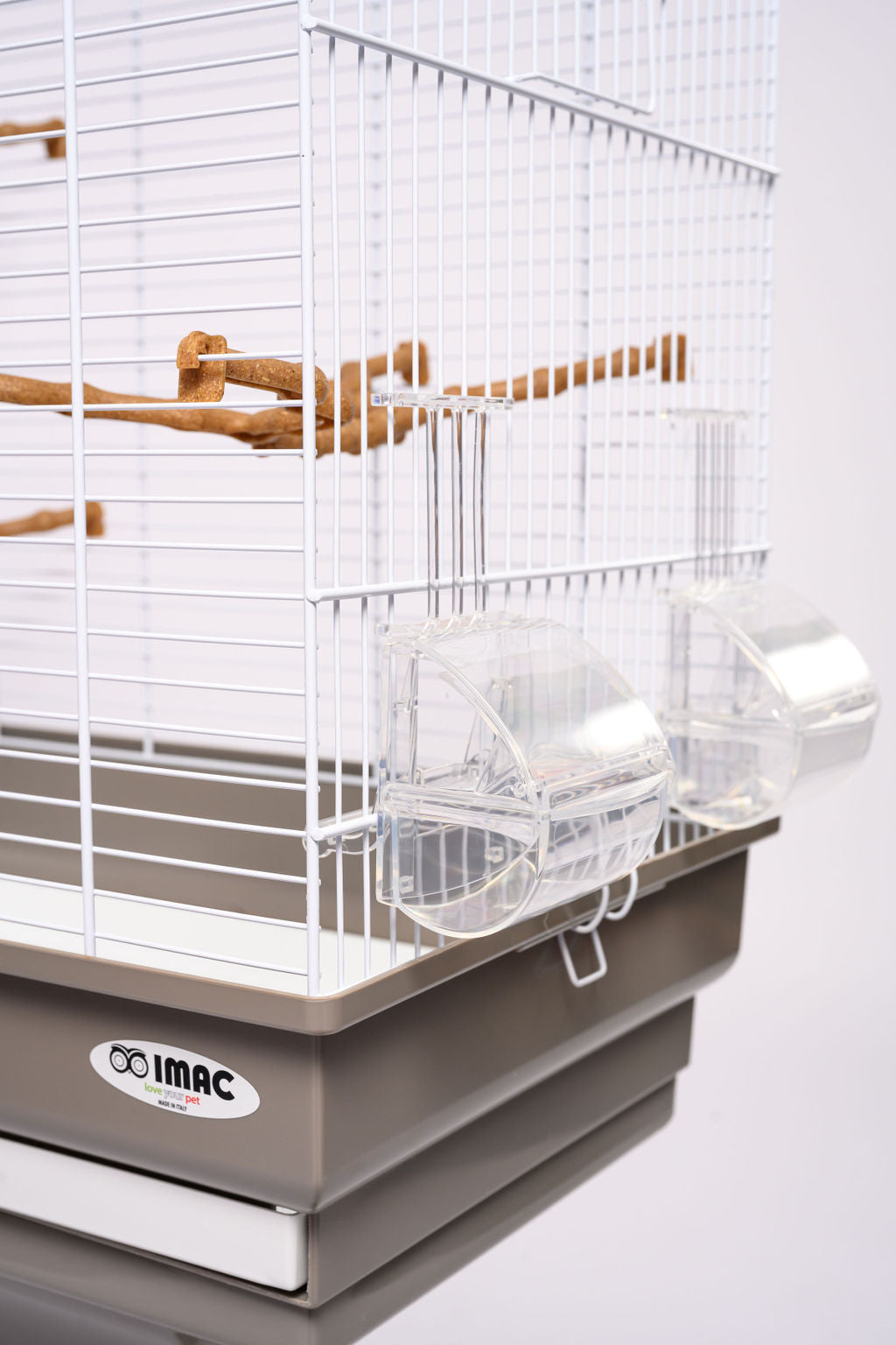 Grasparkieten kooi met standaard Camilla Imac Voerbak