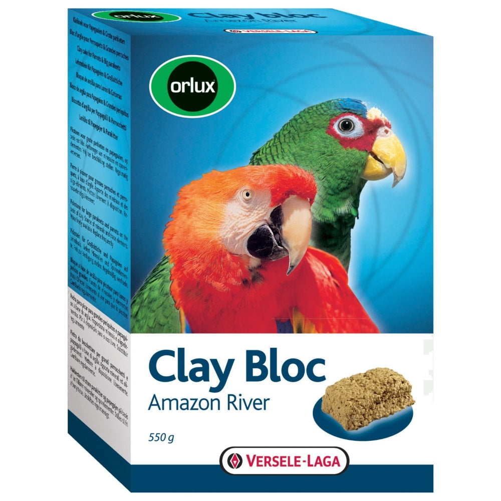 Klei Blok Valkparkieten en Papegaaien Orlux 550 GR