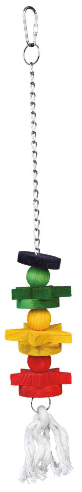 Speelgoed aan Ketting voor Kleine Vogels Trixie Touw & Hout 30CM lang