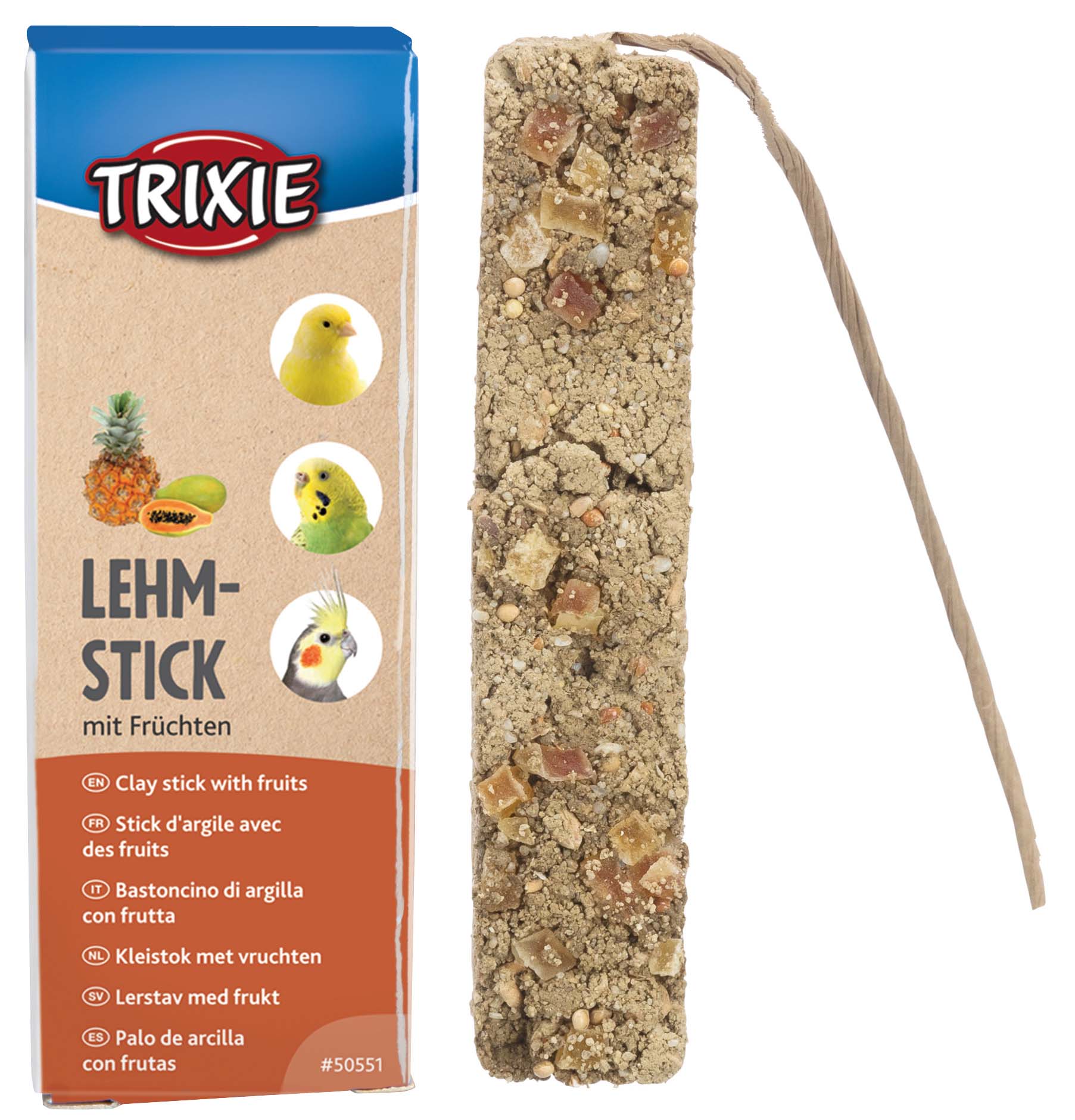 Trixie Kleistok Met Vruchten voor Grasparkieten 250 GR 2 ST
