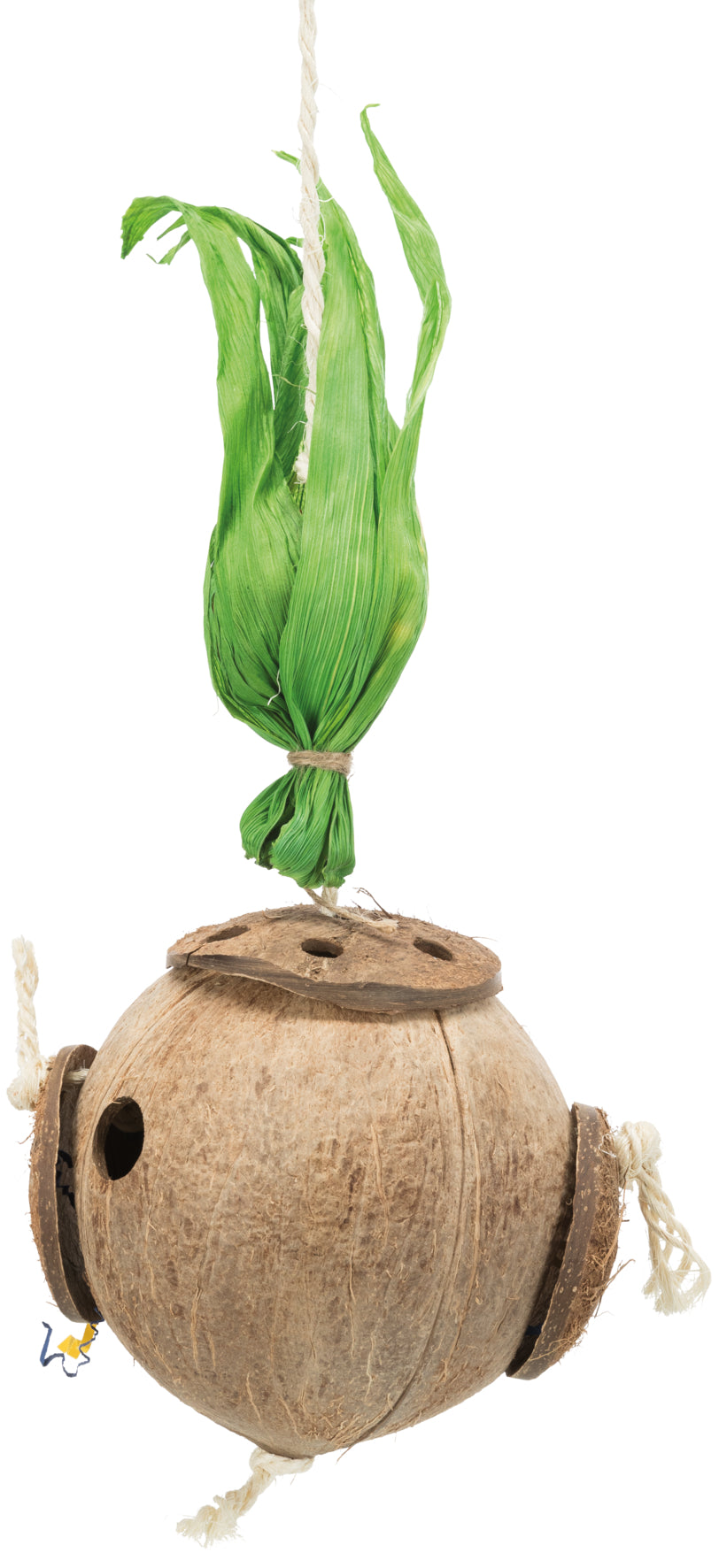 Valk & Grasparkieten Speelgoed Kokosnoot | Trixie | Sisaltouw | 35 CM