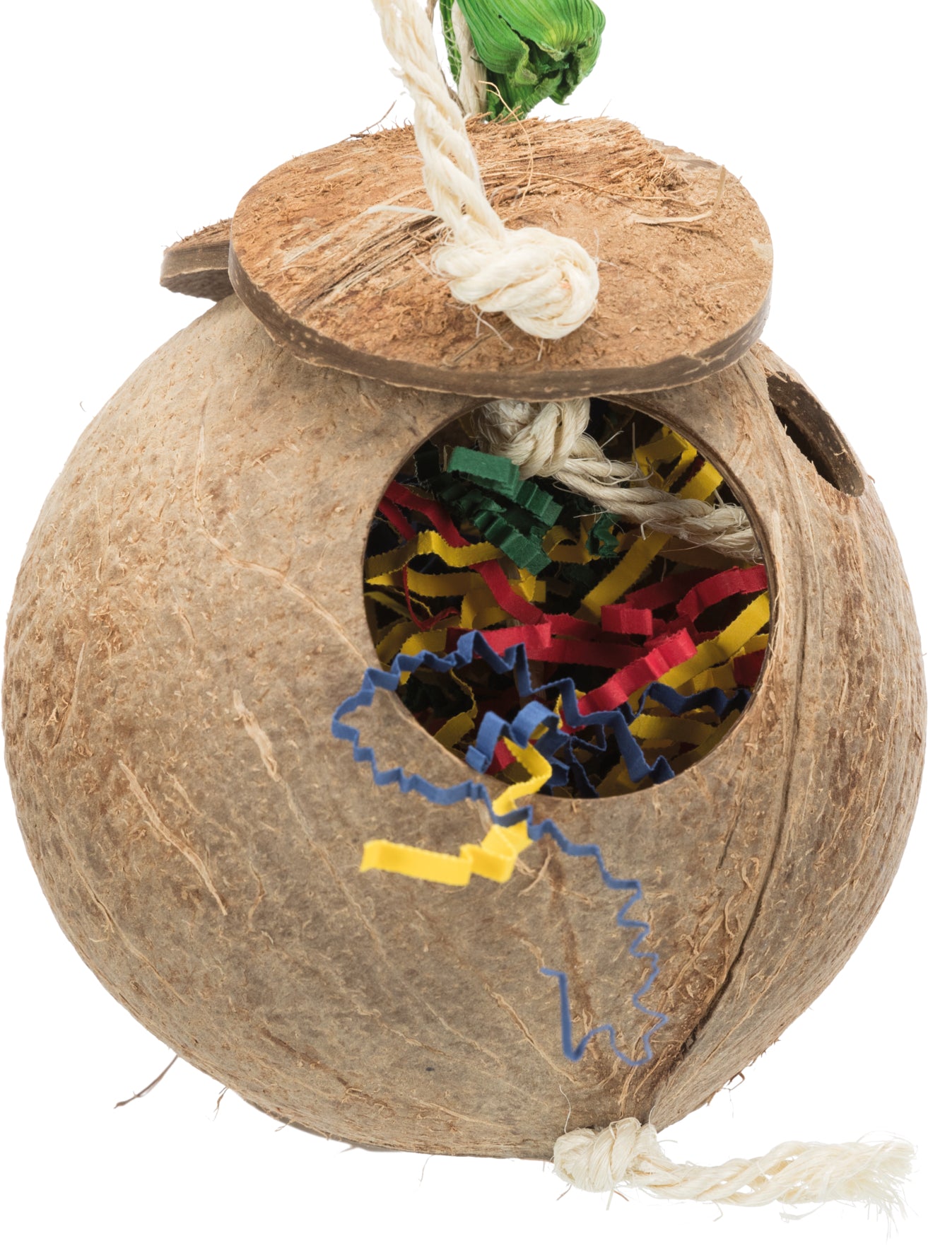 Valk & Grasparkieten Speelgoed Kokosnoot | Trixie | Sisaltouw | 35 CM