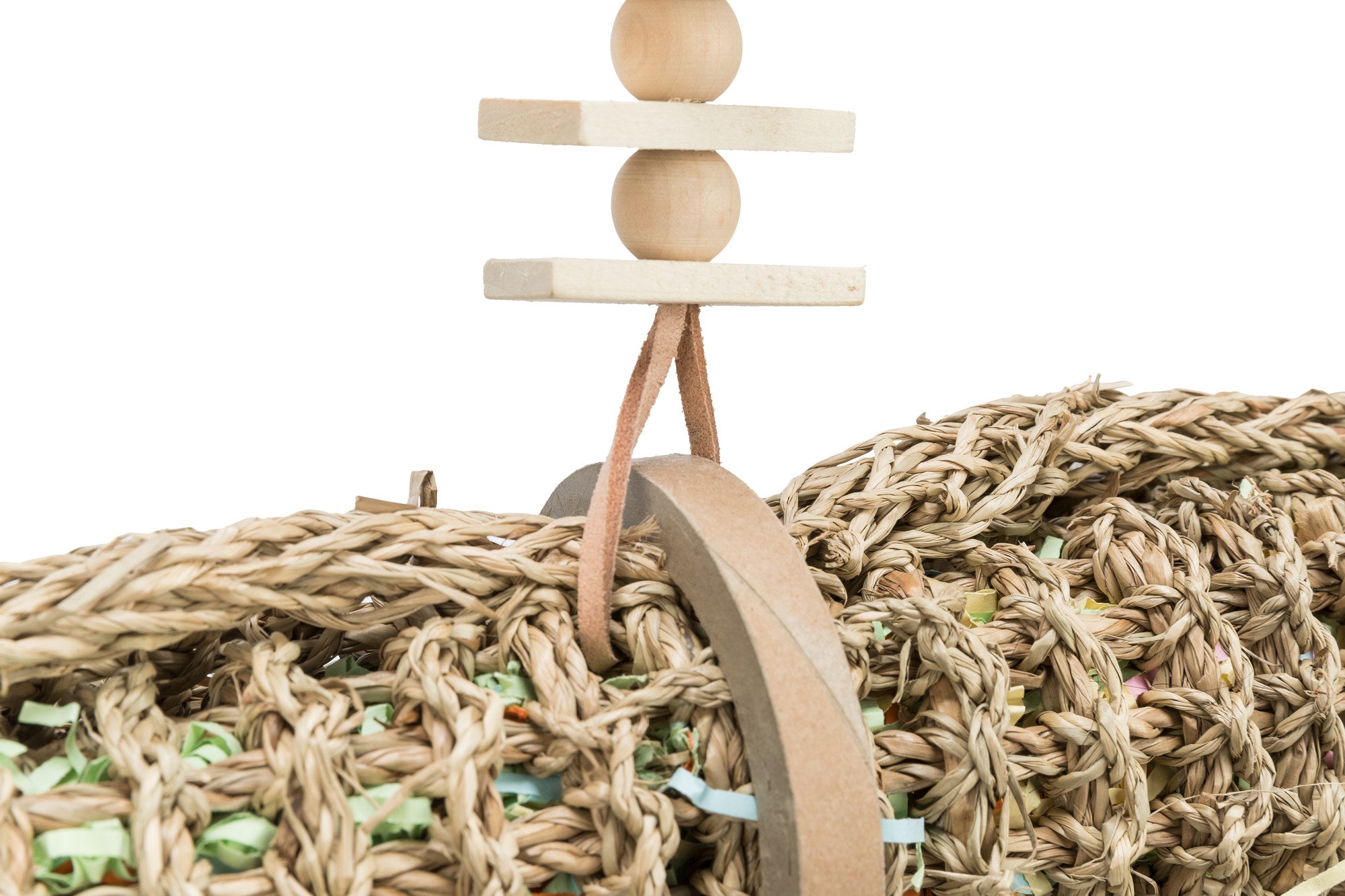 Trixie Speelgoed voor Grasparkieten van Zeegras - Bevestiging onderkant