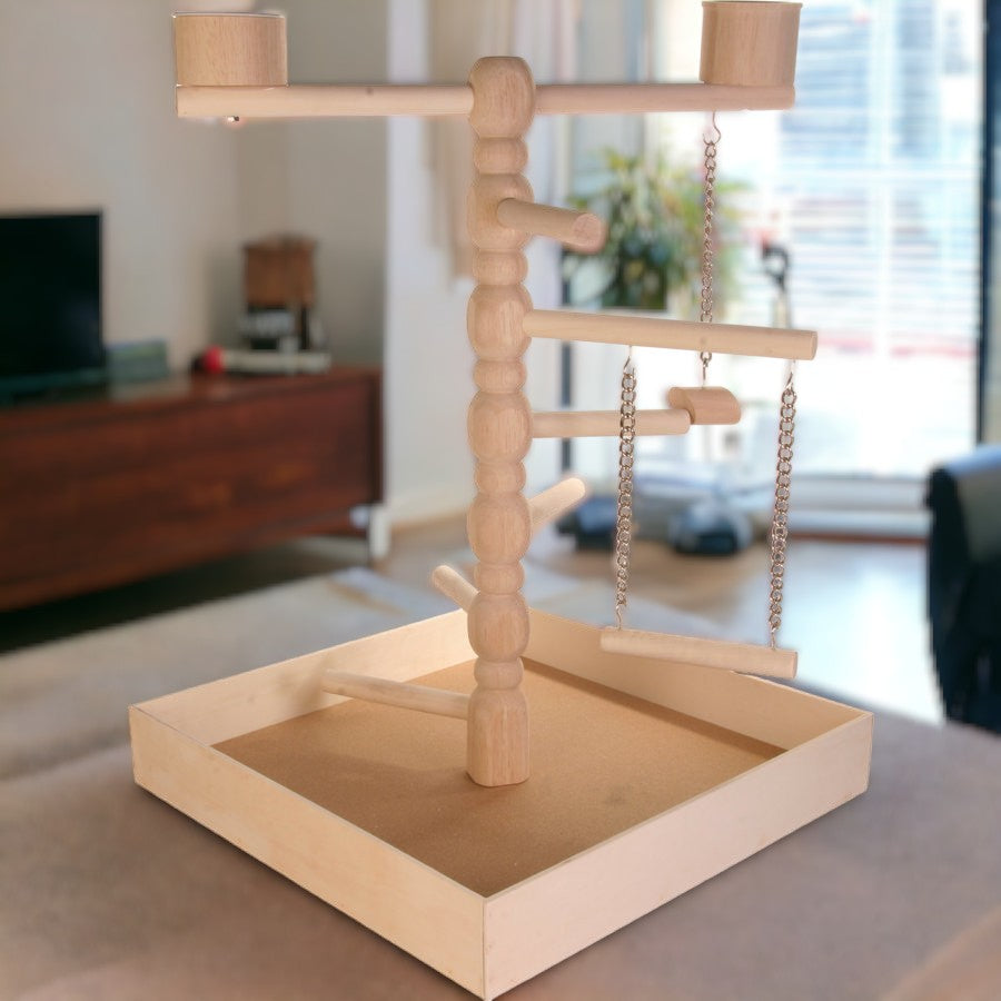 Valk & Grasparkieten Speelplaats Playpoint | Trixie | Hout | 41X41X55CM