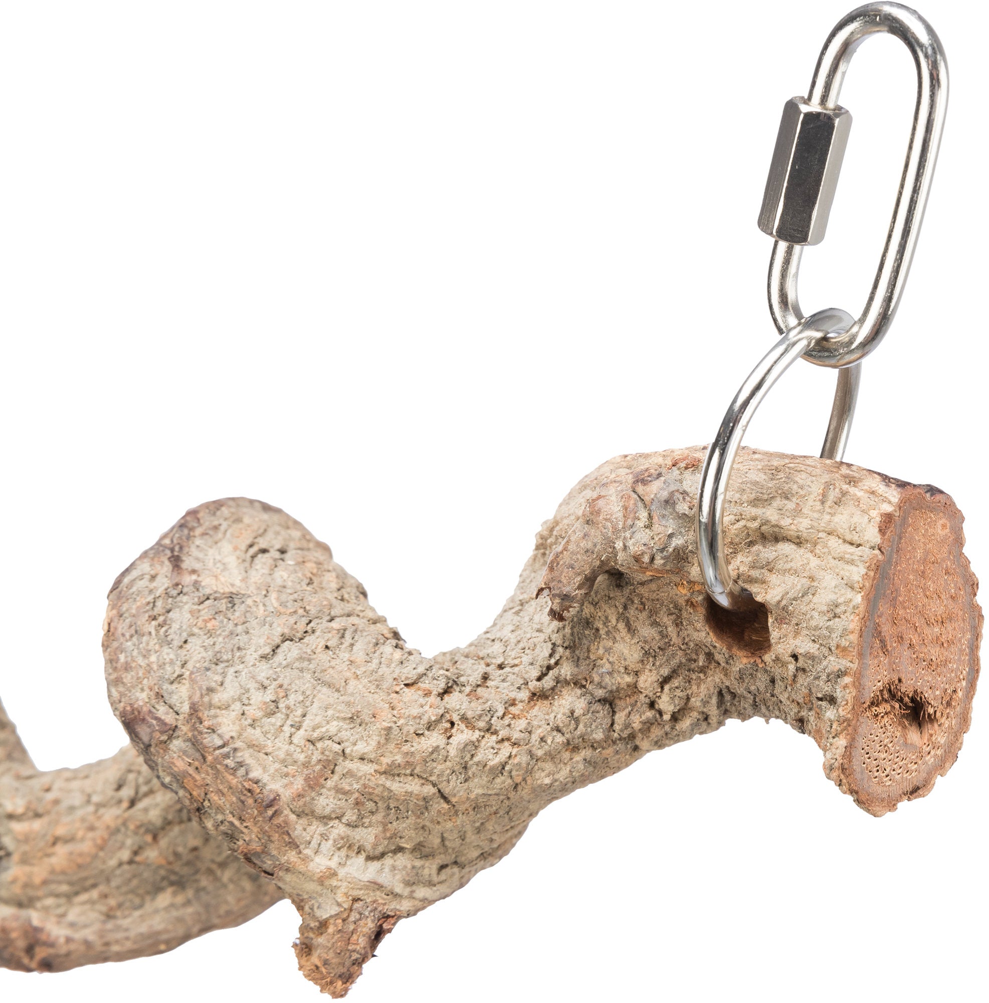 Trixie Zitstok Hangend Drakenhout voor grasparkieten36 CM DIA 2,5 CM - Detail + Haak