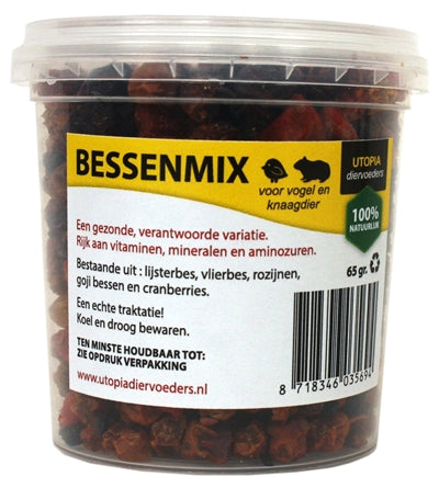 Utopia | Bessenmix voor grasparkieten | 65 GR