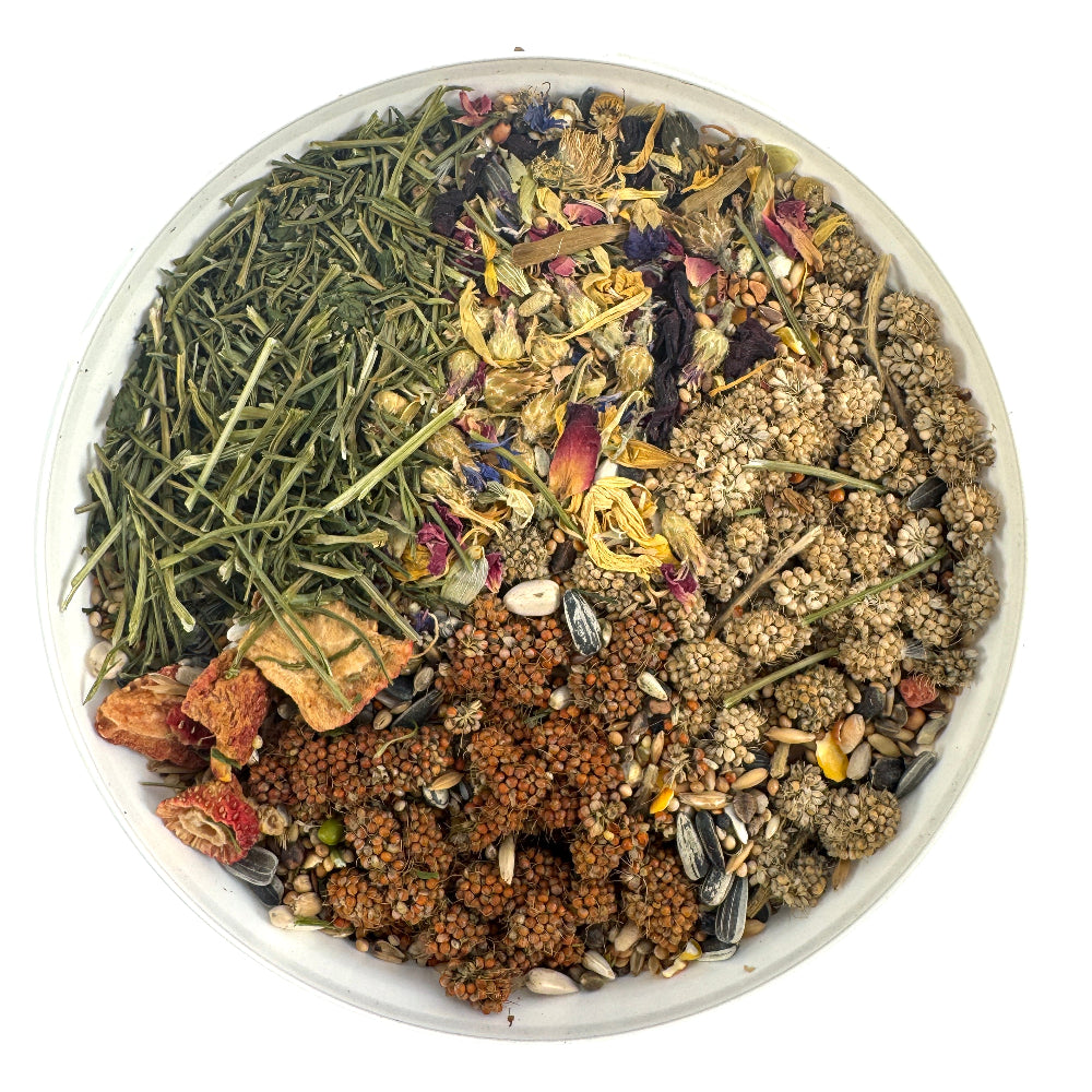Valkparkiet Select Met Pellets Hareco 1,8 KG - Inhoud