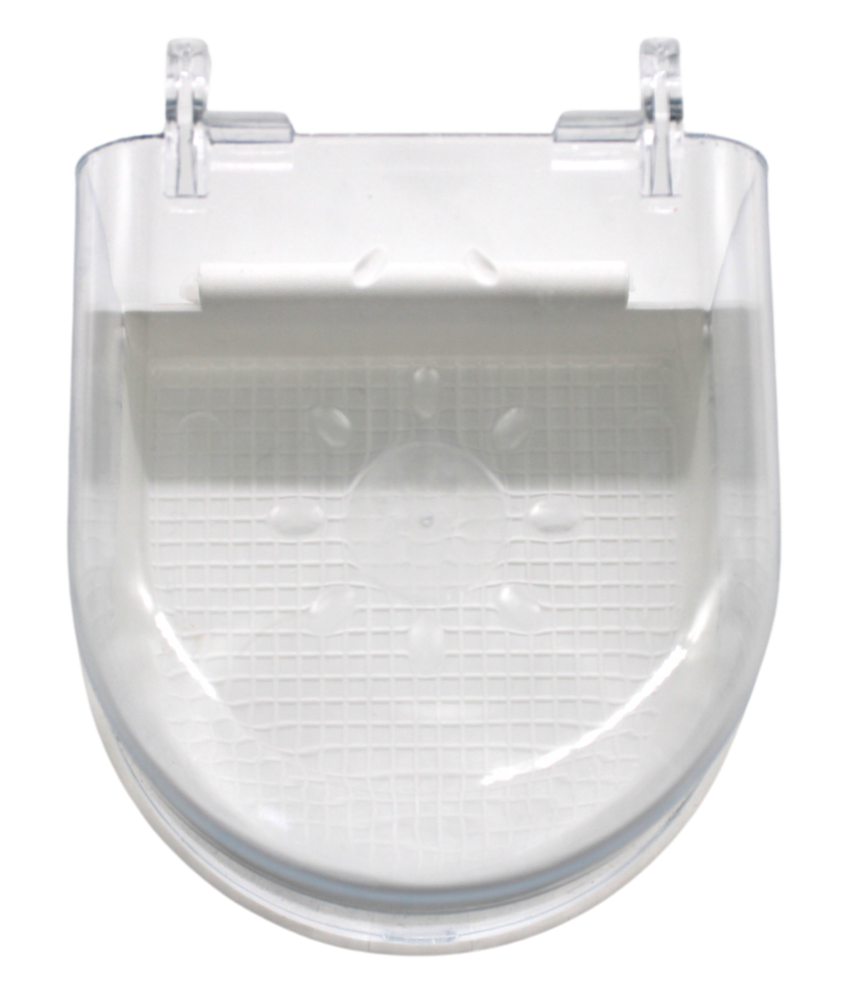 Grasparkieten bad Groot Model | Wit | 13X13X12 CM - Bovenkant