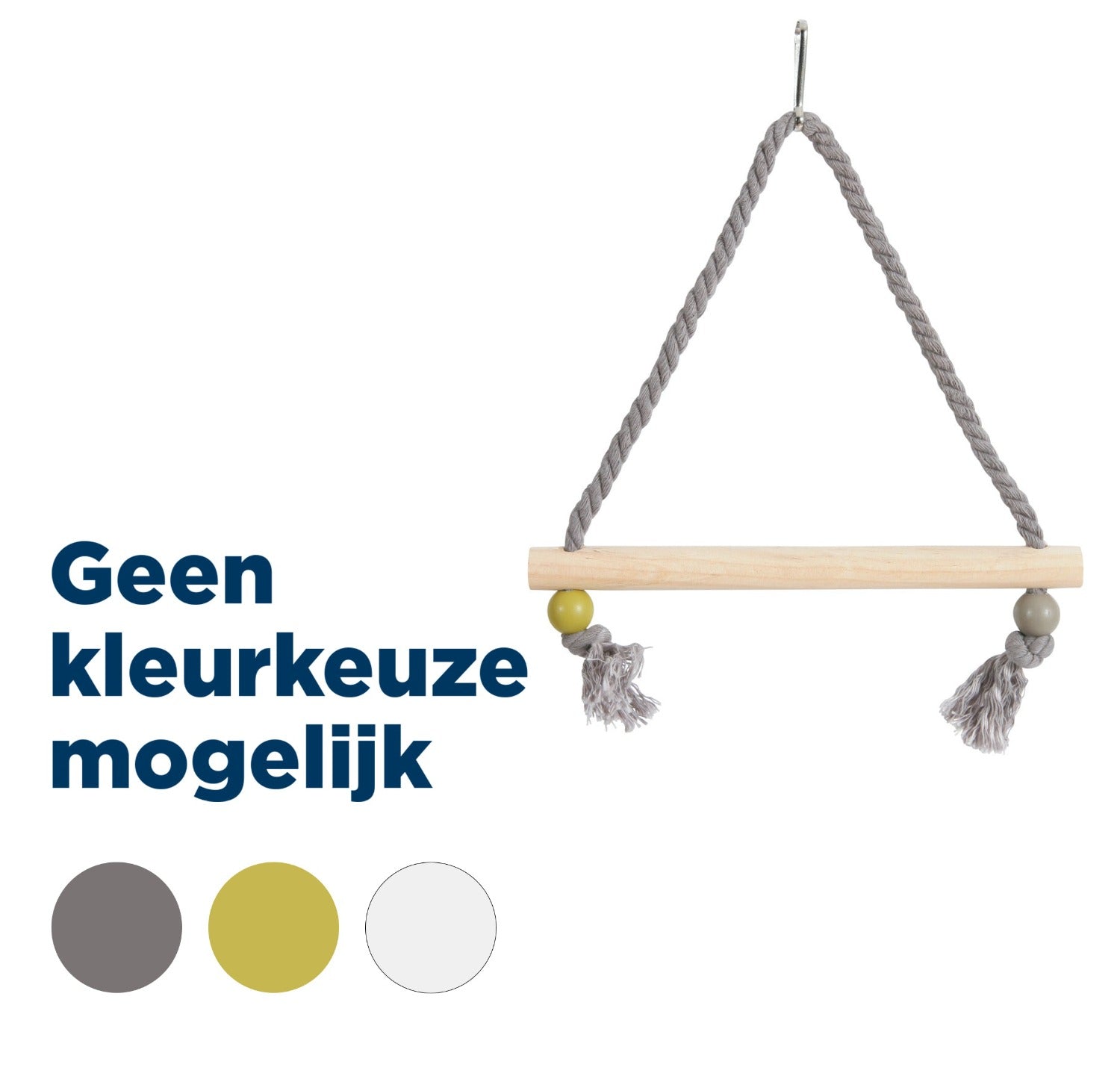 Zolux -Grasparkieten Schommel - Hout en Touw - 22X1,5X27 CM