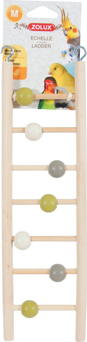Zolux | Ladder met 7 Treden en Kralen | Hout | 1X8,5X35 CM - Met etiket