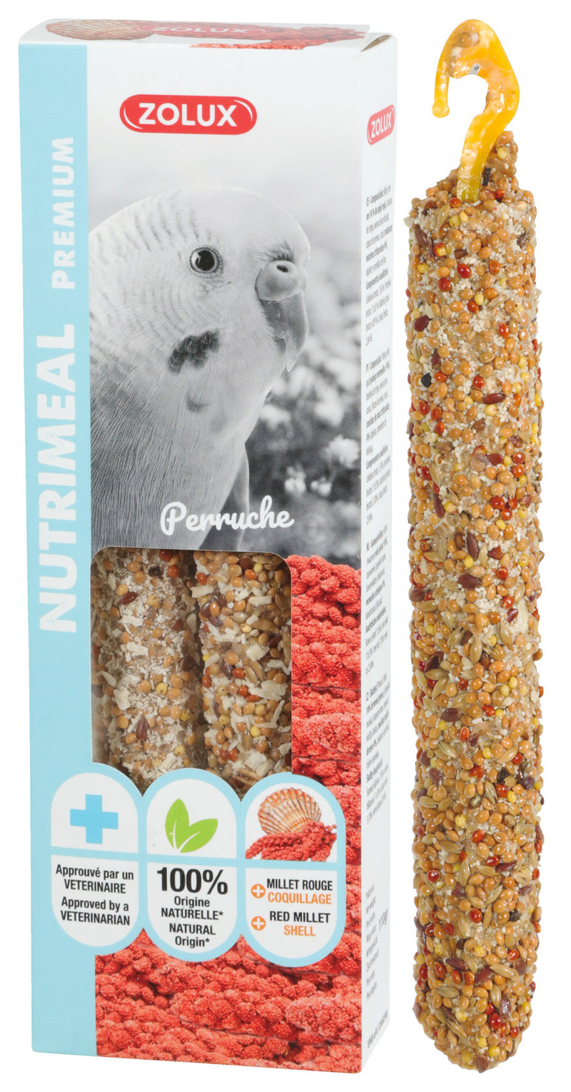Nutrimeal Stick Grasparkiet Rode Gierst | Zolux | 110gr. | 2st.