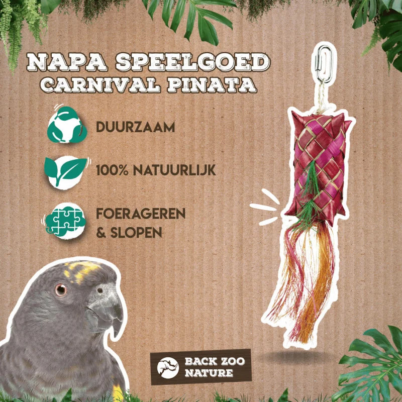Foerageerspeelgoed 'Carnival Pinata' Back Zoo Nature 30X5X5 cm - 10