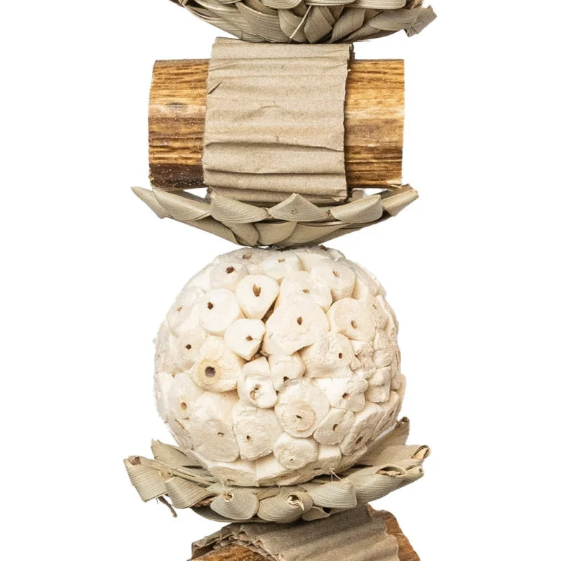 Foerageerspeelgoed 'Soft Wood Stacker' Back Zoo Nature 36X8X8 cm - Midden