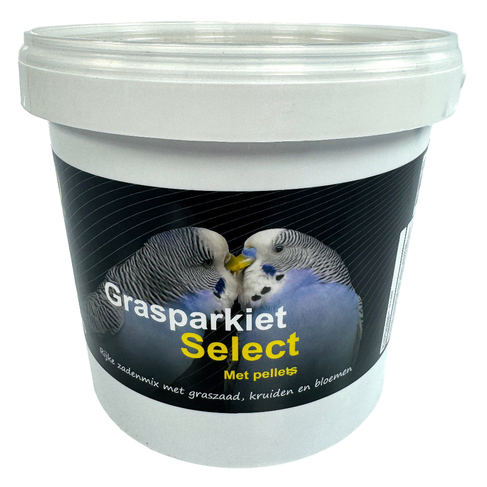 Grasparkiet Select Met Pellets Hareco 1,8 KG