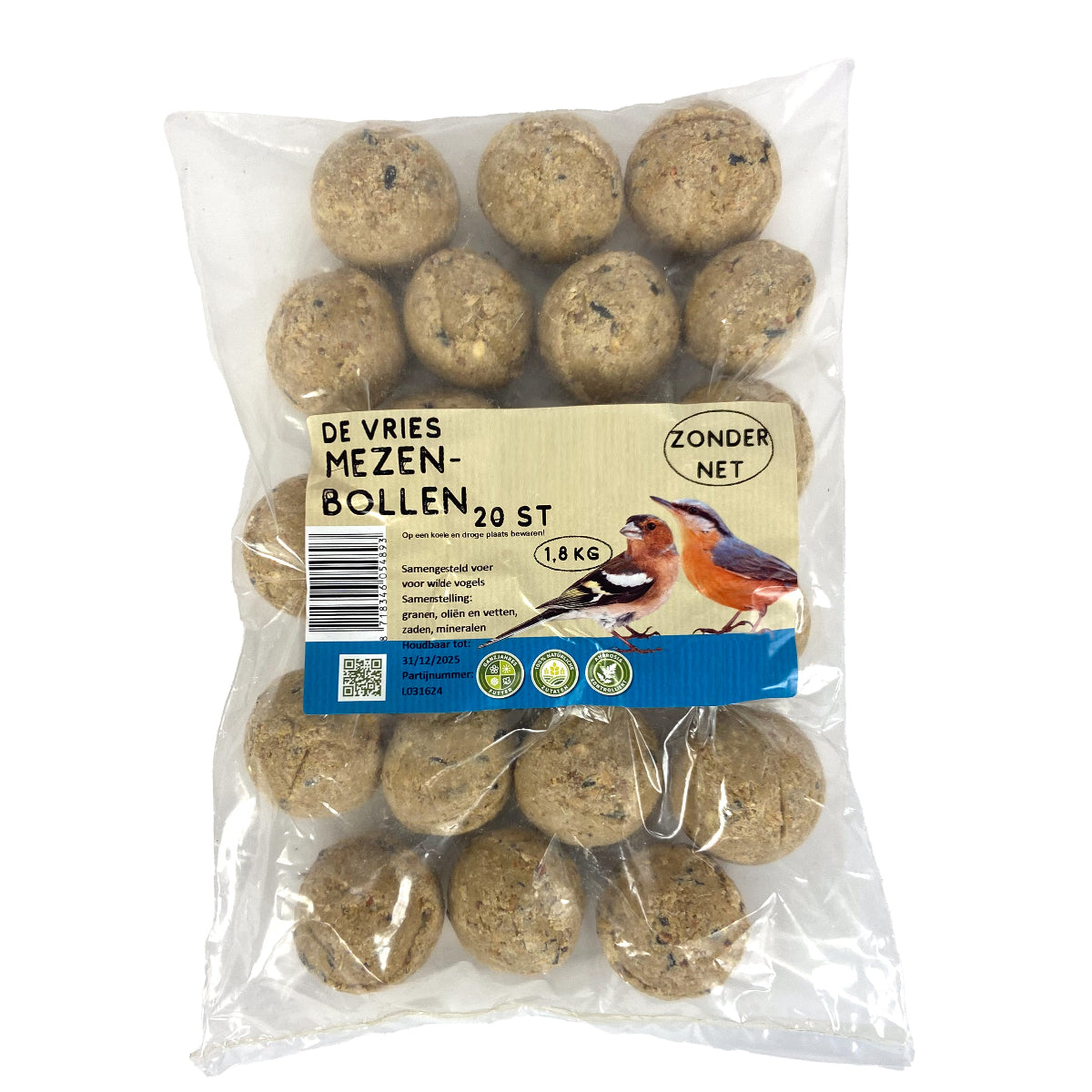 Mezenbollen In Folie  De Vries 20 stuks