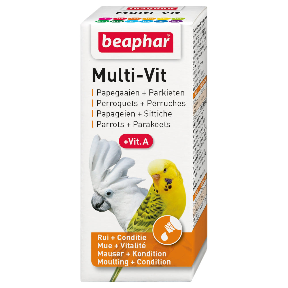 Multi-Vit voor Vogels Beaphar Vit. A, B, C & D 20 ML