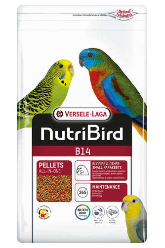 Nutribird B14 Pellets voor Grasparkieten 3 KG - Voorkant verpakking
