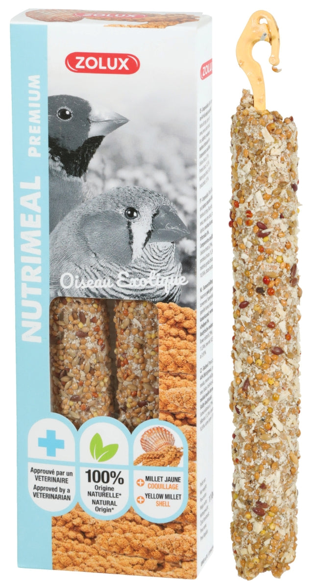 Nutrimeal Stick Tropische Vogel Gele Gierst Zolux 110 GR 2 ST