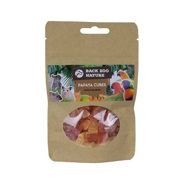 Papajablokjes Back Zoo Nature 50 gr - Verpakking