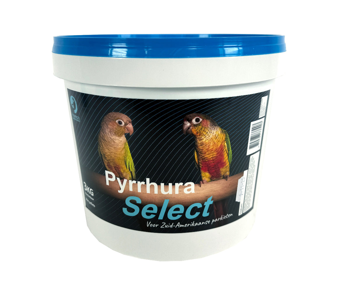 Pyrrhura Select met Pellets Hareco 3 KG