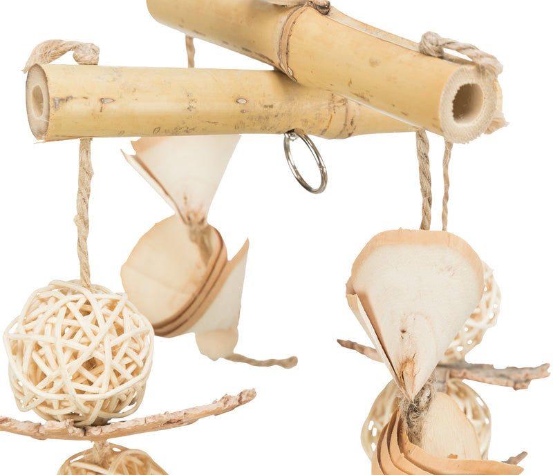 Trixie Natuurspeelgoed voor Grasparkieten Bamboe/Rotan/Hout - Bovenkant