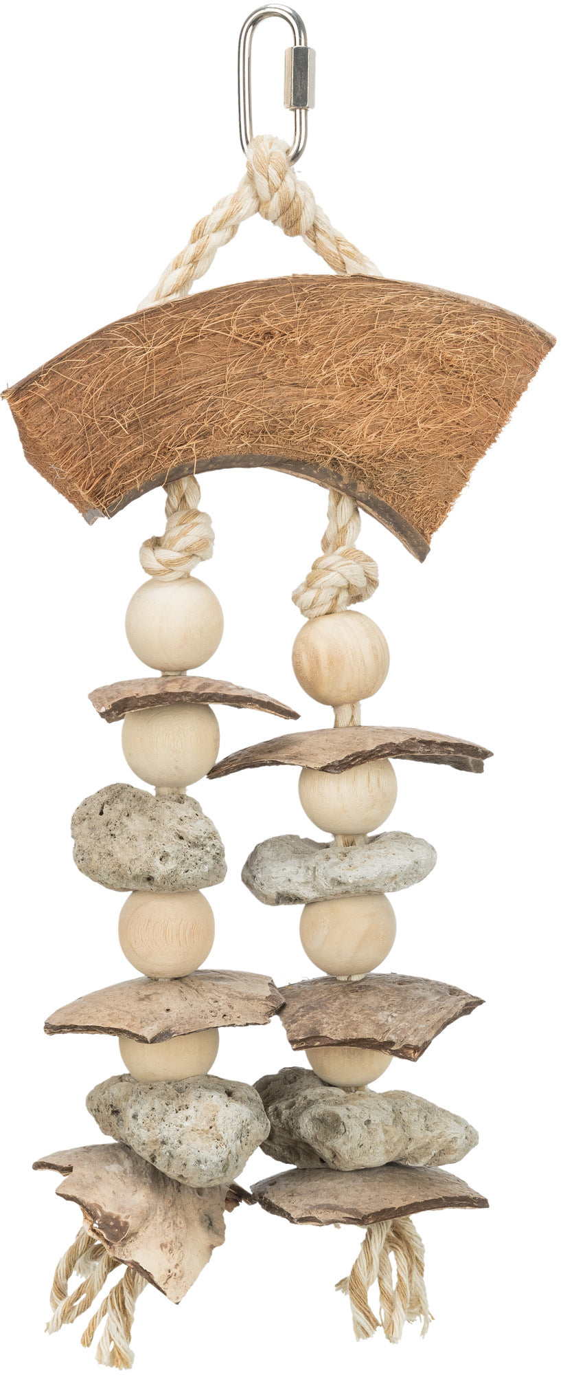 Trixie Natuurspeelgoed voor Grasparkieten Kokosnoot/Schelpen