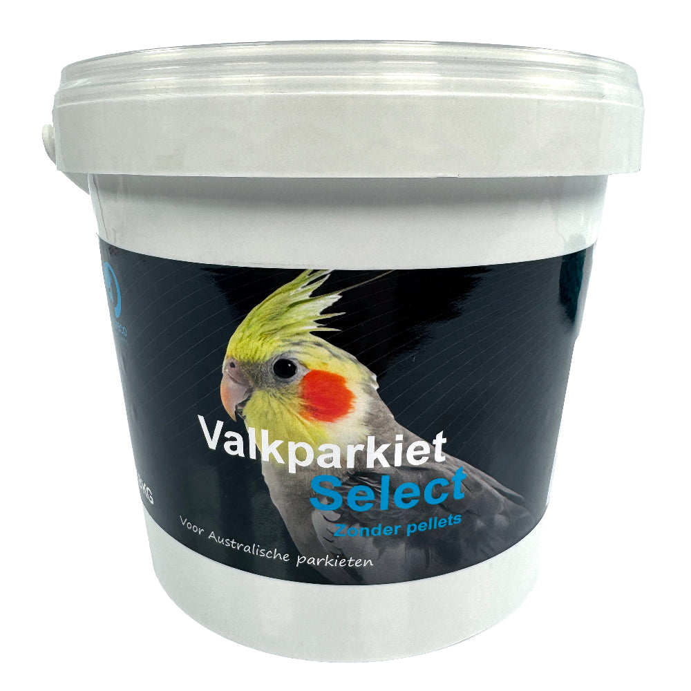 Valkparkiet Select Zonder Pellets Hareco 1,8 KG