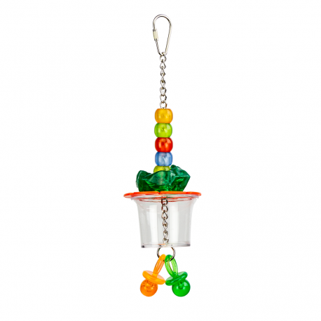 Valkparkieten en Papegaaien Speelgoed Single Foraging Cup Petlala 24X8 CM